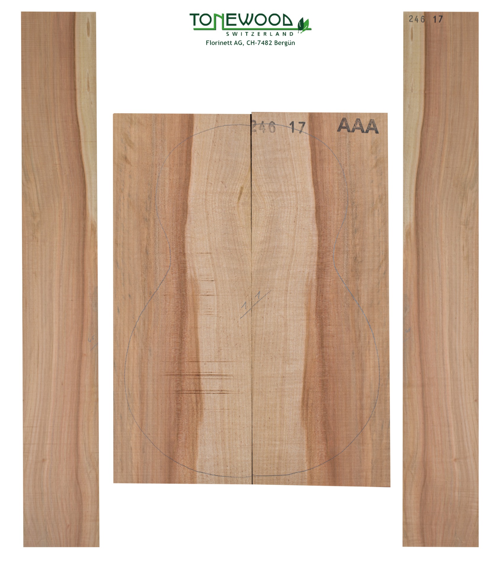 Back/Sides (Hardwood) For Mandolin, Bouzouki & Ukulele